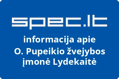 O. Pupeikio žvejybos įmonė Lydekaitė