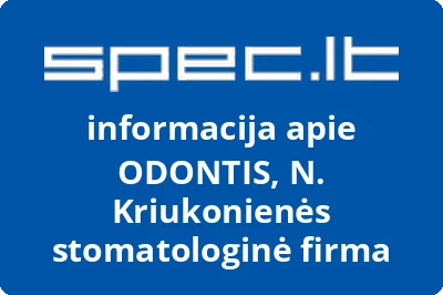 ODONTIS, N. Kriukonienės stomatologinė firma