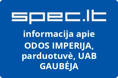 GAUBĖJA, UAB | spec.lt