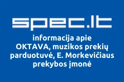 OKTAVA, muzikos prekių parduotuvė, E. Morkevičiaus prekybos įmonė | spec.lt