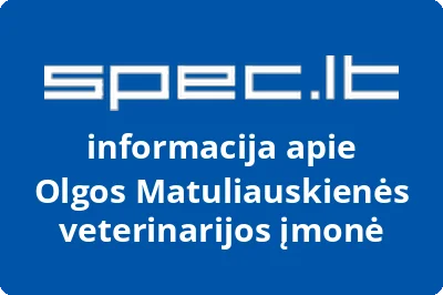 Olgos Matuliauskienės veterinarijos įmonė