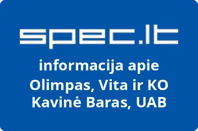 Olimpas, Vita ir KO Kavinė Baras, UAB