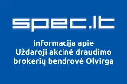 Uždaroji akcinė draudimo brokerių bendrovė Olvirga | spec.lt