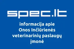 Onos Inčiūrienės veterinarinių paslaugų įmonė