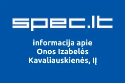 Onos Izabelės Kavaliauskienės, IĮ | spec.lt