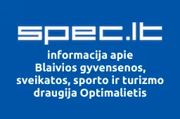 Blaivios gyvensenos, sveikatos, sporto ir turizmo draugija Optimalietis iliustracija