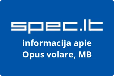 Opus volare, MB | spec.lt