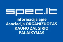 Asociacija ORGANIZUOTAS KAUNO ŽALGIRIO PALAIKYMAS | spec.lt