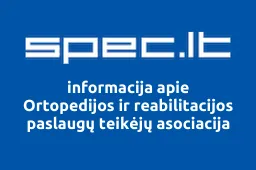 Ortopedijos ir reabilitacijos paslaugų teikėjų asociacija iliustracija