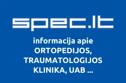ORTOPEDIJOS, TRAUMATOLOGIJOS KLINIKA, UAB AESCULAPIUS