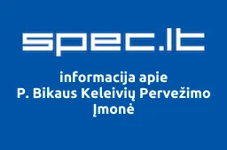 P. Bikaus Keleivių Pervežimo Įmonė | spec.lt