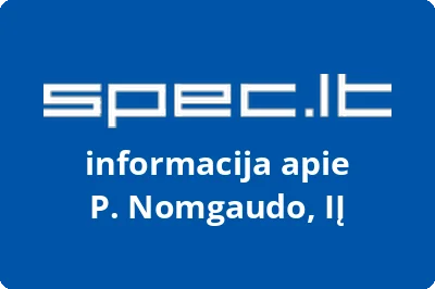 P. Nomgaudo, IĮ | spec.lt