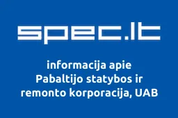 Pabaltijo statybos ir remonto korporacija, UAB
