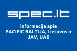 PACIFIC BALTIJA, Lietuvos ir JAV, UAB | spec.lt