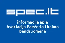 Asociacija Paežerio I kaimo bendruomenė | spec.lt