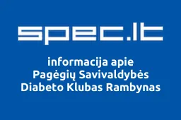 Pagėgių Savivaldybės Diabeto Klubas Rambynas | spec.lt
