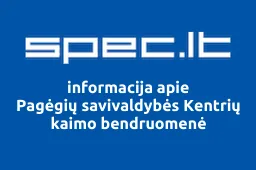 Pagėgių savivaldybės Kentrių kaimo bendruomenė iliustracija