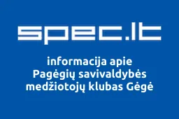 Pagėgių savivaldybės medžiotojų klubas Gėgė | spec.lt