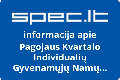 Pagojaus Kvartalo Individualių Gyvenamųjų Namų Savininkų Bendrija