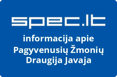 Pagyvenusių Žmonių Draugija Javaja
