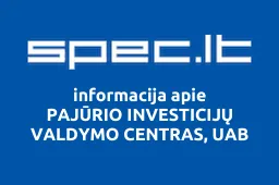 PAJŪRIO INVESTICIJŲ VALDYMO CENTRAS, UAB | spec.lt
