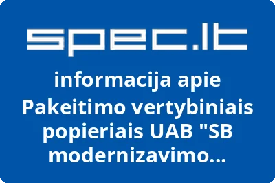 Pakeitimo vertybiniais popieriais Artea Retrofit Fund 2, UAB | spec.lt