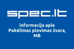 Pakėlimas plovimas švara, MB | spec.lt