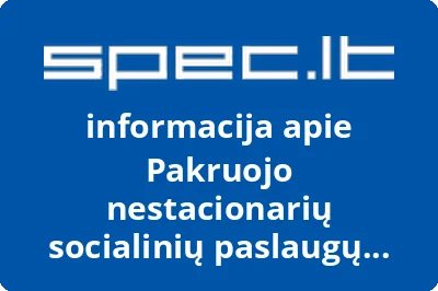 Pakruojo nestacionarių socialinių paslaugų centras