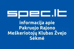 Pakruojo Rajono Meškeriotojų Klubas Žvejo Sėkmė | spec.lt