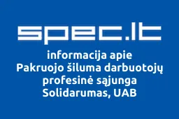 Pakruojo šiluma darbuotojų profesinė sąjunga Solidarumas, UAB | spec.lt