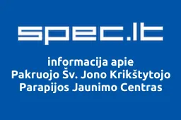 Pakruojo Šv. Jono Krikštytojo Parapijos Jaunimo Centras | spec.lt