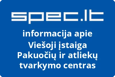 Pakuočių ir atliekų tvarkymo centras, VŠĮ
