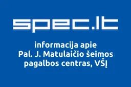 Pal. J. Matulaičio šeimos pagalbos centras, VŠĮ | spec.lt