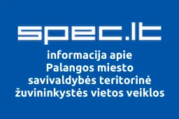 Palangos miesto savivaldybės teritorinė žuvininkystės vietos veiklos grupė iliustracija