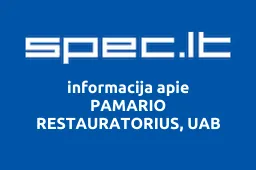PAMARIO RESTAURATORIUS, UAB iliustracija