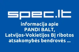 PANDI BALT, Latvijos-Vokietijos BĮ ribotos atsakomybės bendrovės atstovybė | spec.lt