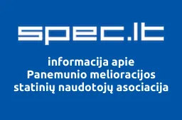 Panemunio melioracijos statinių naudotojų asociacija | spec.lt