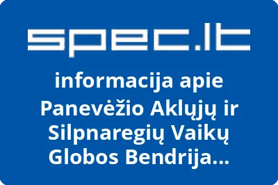 Panevėžio Aklųjų ir Silpnaregių Vaikų Globos Bendrija Žvilgsnis