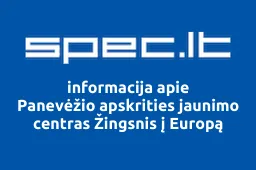 Panevėžio apskrities jaunimo centras Žingsnis į Europą | spec.lt