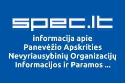 Panevėžio Apskrities Nevyriausybinių Organizacijų Informacijos ir Paramos Centras | spec.lt