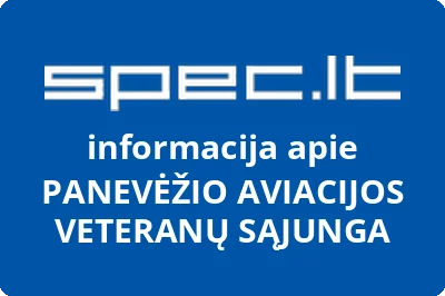 PANEVĖŽIO AVIACIJOS VETERANŲ SĄJUNGA | spec.lt