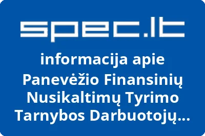 Panevėžio finansinių nusikaltimų tyrimo tarnybos darbuotojų asociacija