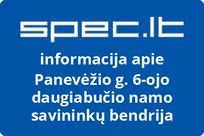 Panevėžio g. 6-ojo daugiabučio namo savininkų bendrija