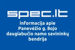 Panevėžio g. 8ojo daugiabučio namo savininkų bendrija | spec.lt