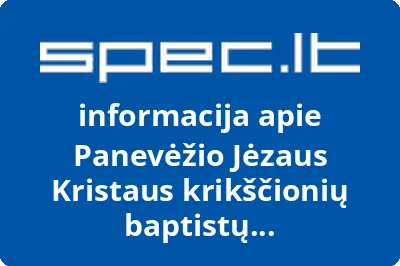 Panevėžio Jėzaus Kristaus krikščionių baptistų bendruomenė