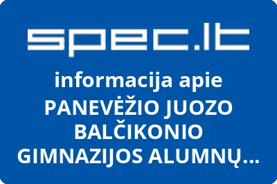 PANEVĖŽIO JUOZO BALČIKONIO GIMNAZIJOS ALUMNŲ asociacija