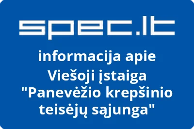 Panevėžio krepšinio teisėjų sąjunga, VŠĮ