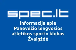 Panevėžio lengvosios atletikos sporto klubas Žvaigždė | spec.lt