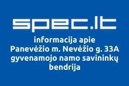 Panevėžio m. Nevėžio g. 33A gyvenamojo namo savininkų bendrija iliustracija