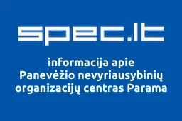 Panevėžio nevyriausybinių organizacijų centras Parama | spec.lt